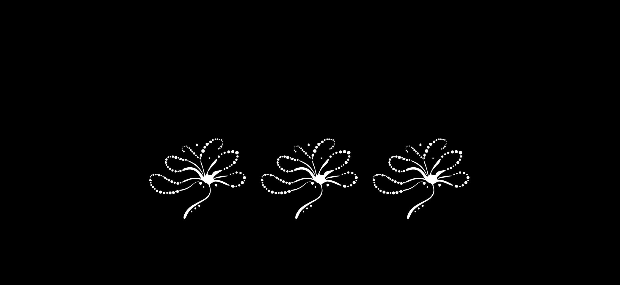 hand drawn pixelated flowers